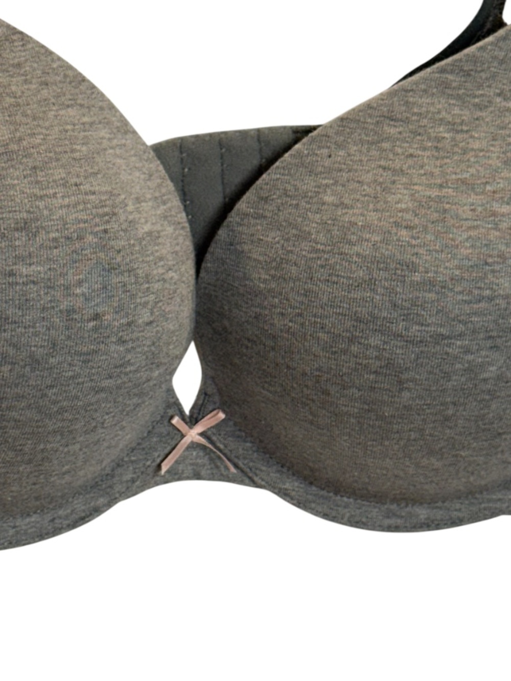 CACIQU3 The Cotton Collection Gray Molded Boost Bra with Underwire 42B - Picture 12 of 16